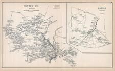 Exeter Town, Exeter, New Hampshire State Atlas 1892 Uncolored